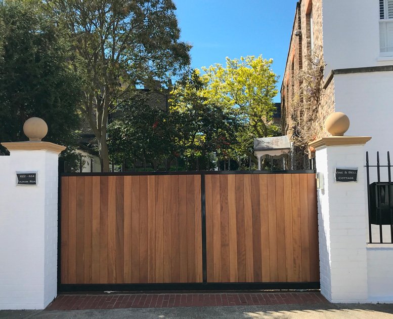 Residential Wooden Driveway Gates Installation Berkshire